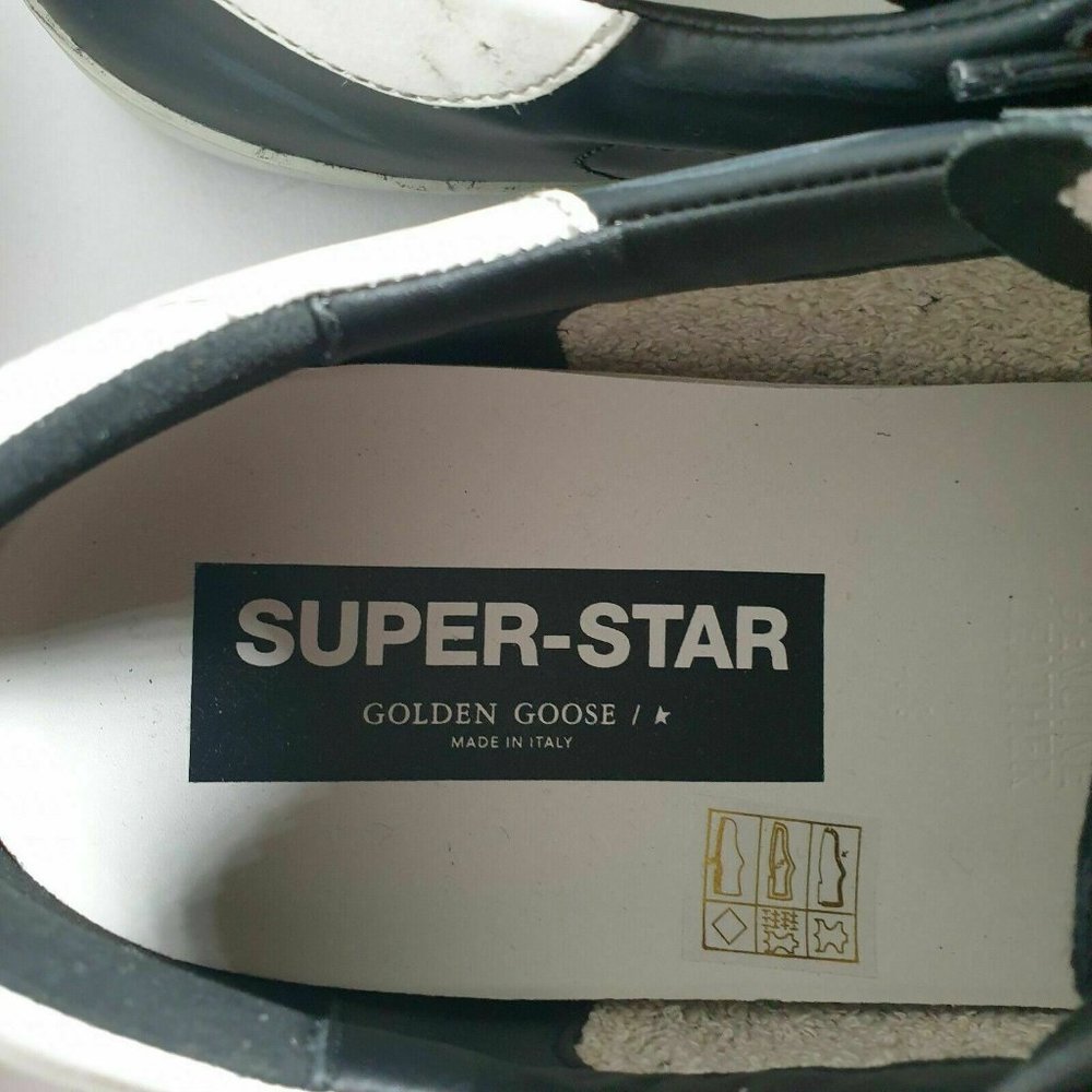 Golden Goose Superstar Black Leather White Star - Picture 6 of 8